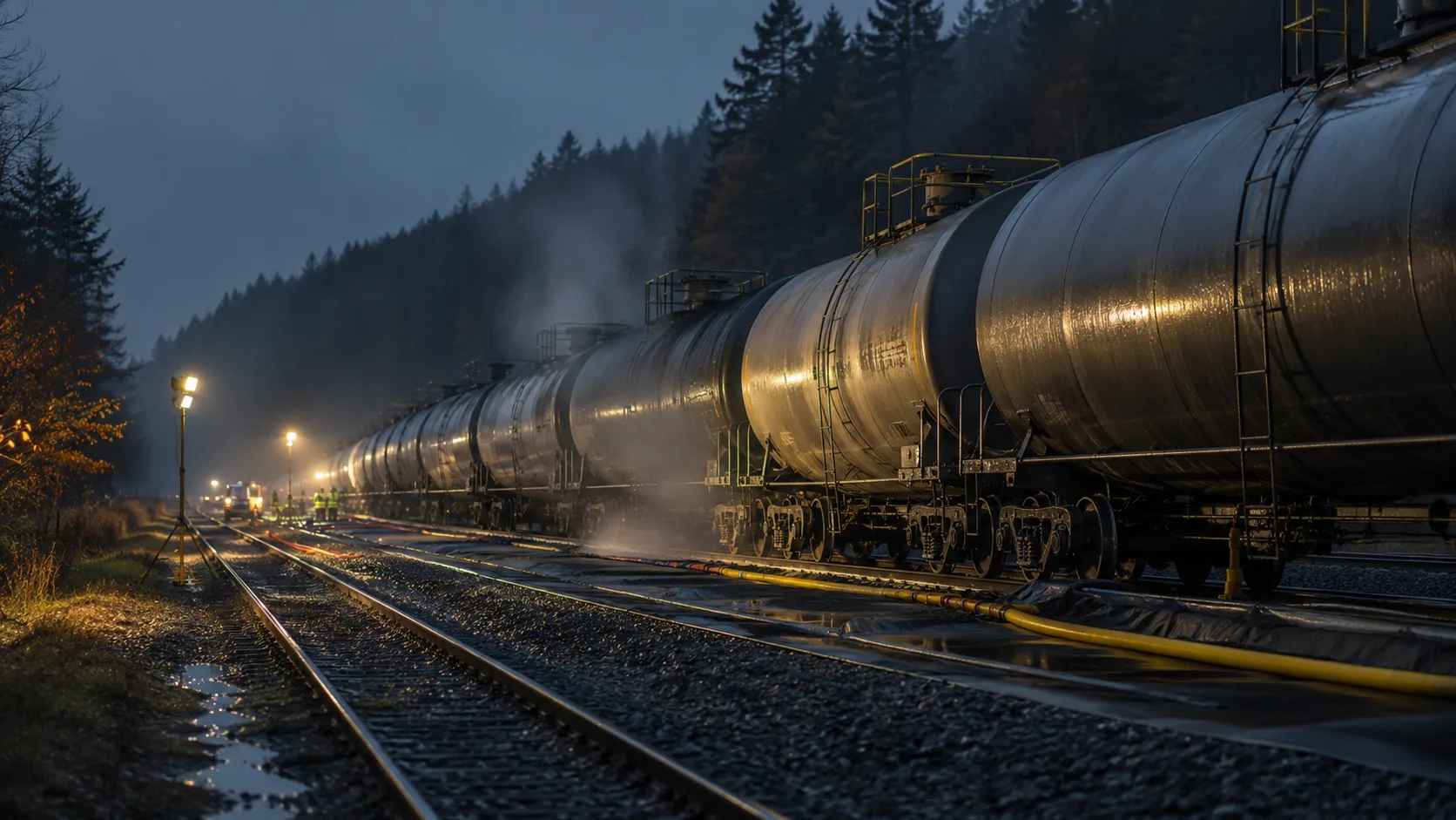 Rail chemical incident, illustrative scenario